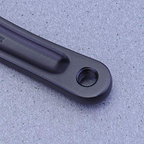 BESPORTBLE Crank Arm Alloy Bike Bell Left Crank Diagonal Square Hole Repairing Tools Bicycle Repair Part for Mountain Bike Bicycle (Black)