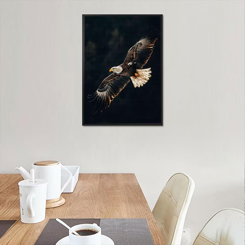 Puzzle 4000 Pezzi, Aquila Nero 3D Puzzle per Adulti Impegnativo, Educa Puzzles Artistico, Divertente E Stimolante Puzzles Decorativo per La Famiglia, Regalo e Decorazione Pareti DX0YL6-571