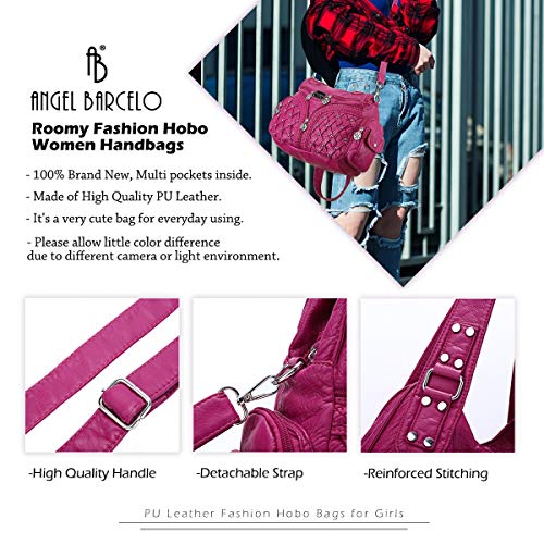 Image of Angel Barcelo Purses for Women Large Shoulder Bag Soft Hobo Bags for Women