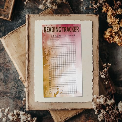 GLOBLELAND Rechteckiger Gummistempel für Buchbewertung, EVA-Material, Rot, 22x18cm, Leseverfolgung und Buchlistenmuster für Karten, Journaling, DIY-Basteln