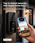 DREAME Smart Door Lock Turbo lite, Smart Locks for Front Door homekit, Apple Home Key Support, 12-Months Battery Life, AI Fingerprint, Smart Deadbolt Lock with App Control, IP54 Waterproof, Auto Lock