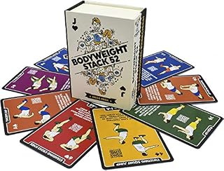 Stack 52 Bodyweight Exercise Cards: Workout Playing Card Game. Designed by a Military Fitness Expert. Video Instructions Included. No Equipment Needed. Burn Fat Build Muscle.