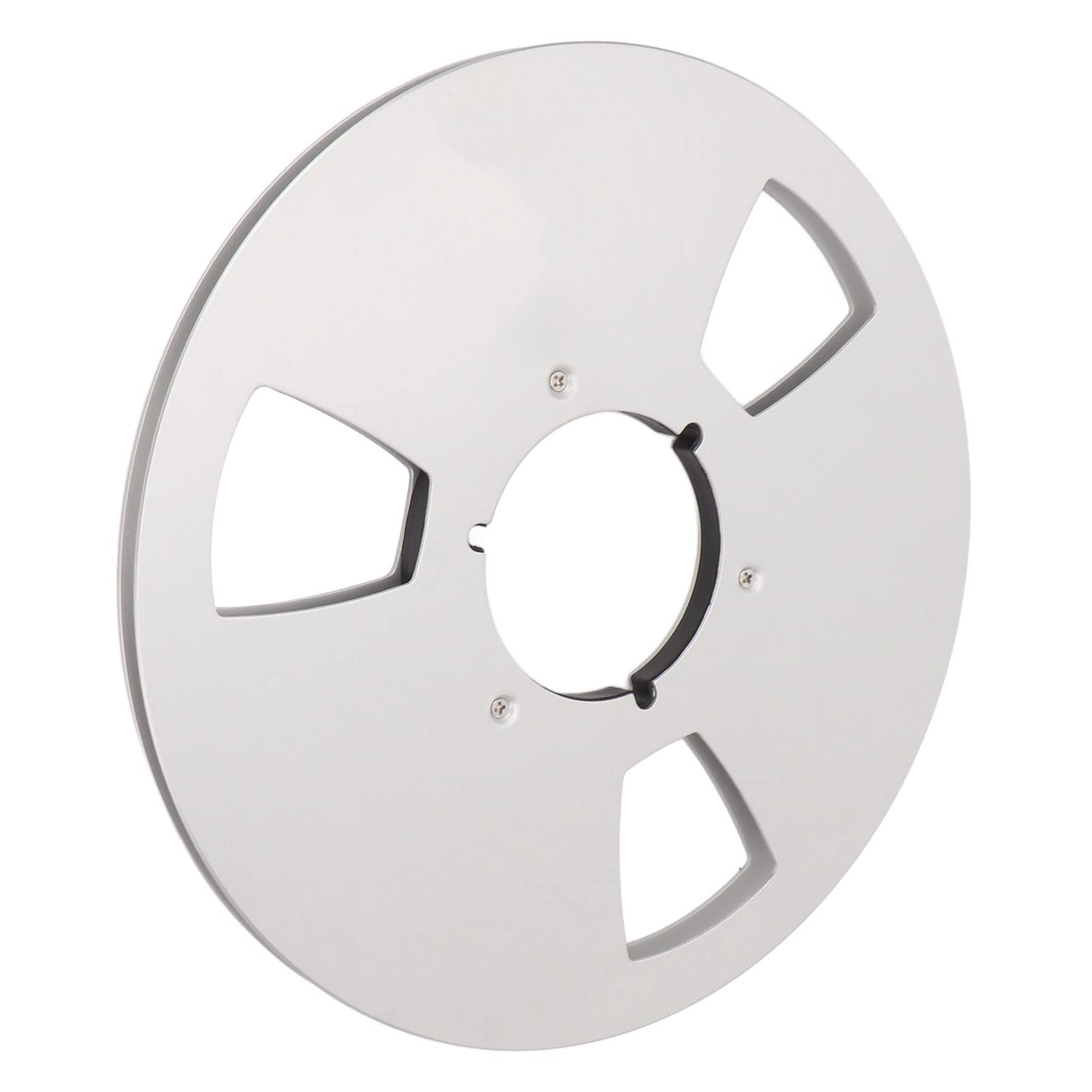 1/4 10 Pollici Bobina di Nastro Vuoto in Alluminio per Registratore Bobina Bobina Vuota per NAB, Bobina Nastro Mpty Bobina in Lega di Alluminio Accessorio per Registratore a (D'argento)