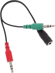 🚨 Audio Cable Splitter Adapter Mic Cable for Headphones Dual Outlet Connector for Computer and Phone Use Microphone