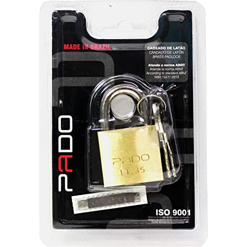 CADEADO SM LT-35MM, Pado, 51000029, Dourado