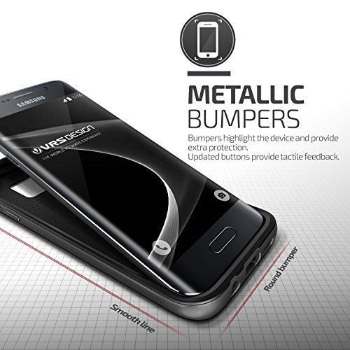 Galaxy S7 Edge Case, Vrs Design [High Pro Shield][Steel Silver] - [Military Grade Protection][Slim Fit] For Samsung S7 Edge #TOP1