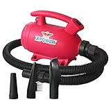 XPOWER B-55 2-in-1 Home Force Air Pet Dryer and Vacuum,Pink