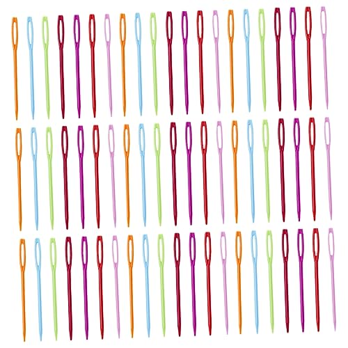 ERINGOGO 100Pcs Eye Sewing Needles for Hand Crafting Smooth Threading Needles for Knitting Weaving Needlework Projects Present for Sewers and