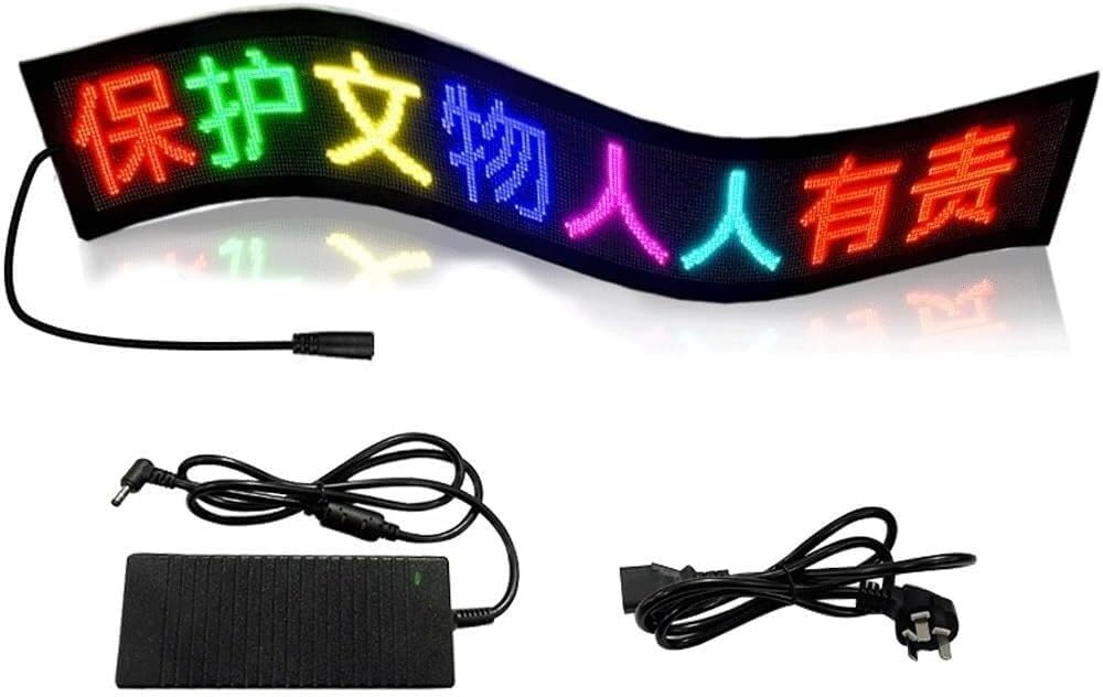 JvFbjLF LED Scrolling Sign, Programmable Digital Sign, LED Scrolling Sign, Programmable Scrolling Message Display Board(1017 * 295mm)