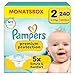 Pampers Premium Protection Größe 2, 240 Windeln, 4kg-8kg, Doppelter Schutz für die Haut und vor Auslaufen