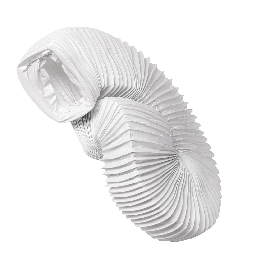 Tuyau d'évacuation d'air flexible en PVC pour climatisation, hotte aspirante, sèche-linge (110 x 55/6 m)