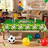 2Pcs Soccer Football Goal Party Table Cloth for Euro 2024,137*274cm Soccer Game Party Plastic Table Cover Country Theme Party Football Olympic Party Decorations Tablecloths for Fans Event Party Decor - Image 3