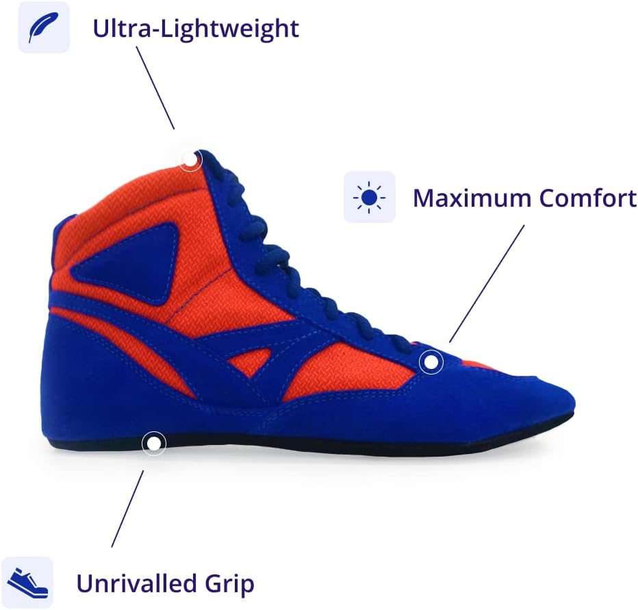 STELS Sambo Shoes - European Martial Arts Shoes - Natural Suede FIAS Certified - Sambo Self Defense Martial Arts Training Equipment - Self Defence Martial Arts Shoes Men