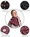 Genovega Travel Pocket Women Infinity Scarf - Burgundy Women Men Convertible Zipper Hidden Button Fall Scarf Travel, Mom Grandma Friend Sister Wife Girlfriend Christmas Christian Good Gift