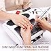 3-in-1 Professional Nail Drill Machine with Dust Collector, AZ GOGO Electric Efile Nail Drills for Acrylic Gel Nails - Salon Nail Machine with LED Lamp and Nail Drill Bits