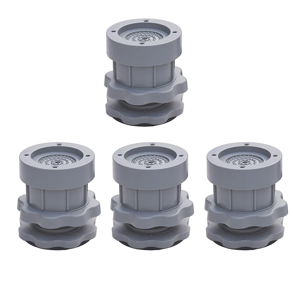 Lirrvb Gray 4Pcs Washing Machine Feet Pads Anti Height Adjustable Pad Floor Protector Furniture Protector Anti For Washing Machine Washer To Stop Vibrating Dryer