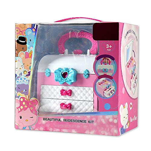 Currentiz Set De Maquillage Fille Maquillage Enfant Fille Palette Maquillage Enfant Boîte À Outils Jouet avec Coffret Cadeau pour Enfant Cover
