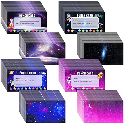 Cartes de fidélité pour étudiants et classes | Lot de 320 cartes à perforer