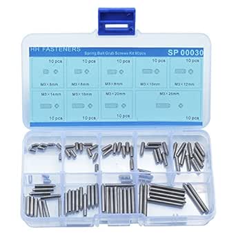304 Rvs Hex Socket Lente Bal Plunger Grub Punt Stelschroef Bout M8 M10 M12 M16 (Color : 20mm, Size : M12(10pcs