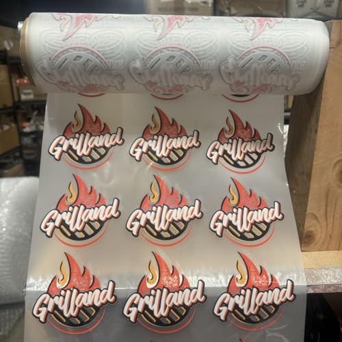 image for AOK 9Pcs Logos Iron on Transfers Personalized Your Logo Customer for T