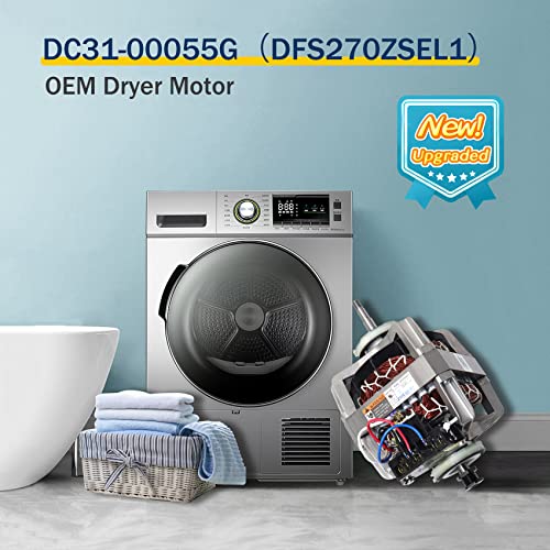 Dc31-00055G Dc31-00055D Dc31-00055H Oem Dryer Motor Compatible With Samsung & Kenmore Dryer,Replaces Dc31-00055G Dc31-00055D,Dc31-00055H,Ps4204647,Dc96-00882C, 2813208,Ps4133825,2 Year Warranty #TOP1