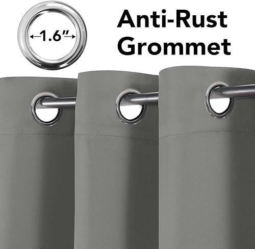 Miniatura 4 de H.VERSAILTEX Cortinas Opacas para Dormitorio con Aislamiento Térmico para Oscurecer la Habitación, Cortinas para Sala de Estar de 84 Pulgadas de