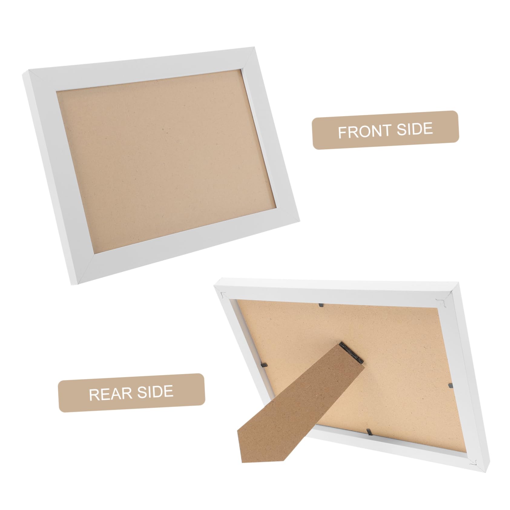 ORFOFE Set 7 Pezzi Cornice Foto in Legno Bianco da Tavolo