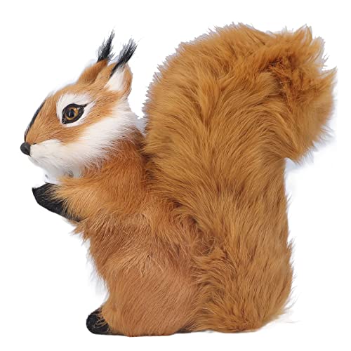 ZJchao Juguete de Peluche de Peluche de Peluche de Peluche de Peluche 6.3 Pulgadas de Peluche de Ardilla Realista para Niños de Decoración del Hogar con Material de