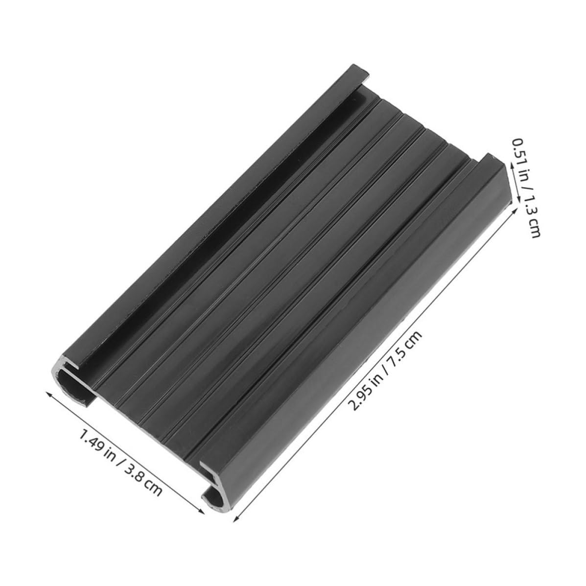 Cabilock 40 Pièces Porte-étiquette D'étagère en Pvc Noir pour