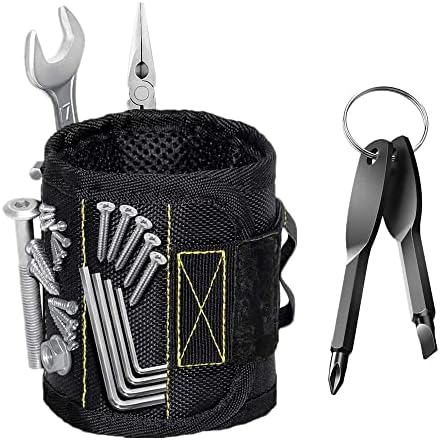 Magnetic Wristband,Strong Magnets Holding Screws,Nails,Drill,Bits,Screwdriver,Gadgets Tools Christmas Gifts for Men,Him,Dad