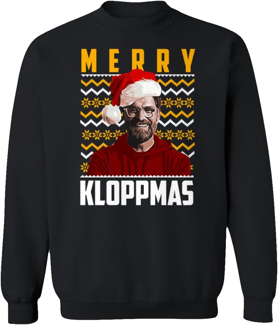 Merry Kloppmas Liverpool Christmas Soccer Fans Xmas Unisex Crewneck Sweatshirt