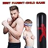 Inflatable-Kids-Punching-Bags-with-Stand-64-Inch-Freestanding-Punching-Bag-for-Kids-and-Adults-Kids-Kickboxing-Bop-Bag-Immediate-Bounce-Back-for-Karate-Taekwondo-MMA-Red-Red Inflatable Kids Punching Bags with Stand, 64 Inch Freestanding Punching Bag for Kids and Adults, Kids Kickboxing Bop Bag Immediate Bounce-Back for Karate, Taekwondo, MMA (Red) (Red) (Black)