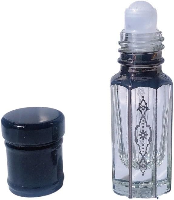 Mini Bottiglie di Profumo da Viaggio, Atomizzatore di Profumo Mini Rotolo di Profumo su Bottiglia 3ml Contenitore Semplice Vuoto Portatile Bottiglia di Olio Essenziale in Vetro Placcato Oro Ricaricabi