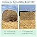 SmaSoHard 5x5ft Round Bale Hay Net for Horses, Large Thick & Durable Nylon Knotless Slow Feeder Hay Nets for HorsesGoats Healthier Feeding Solution