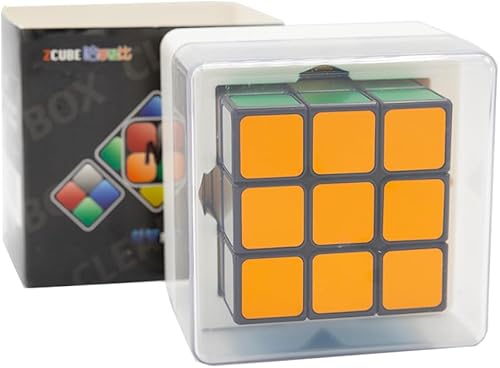 Cubo de velocidad no metálico 3 x 3, sin calcomanías, cubo mágico de 3 x 3, rompecabezas de juguetes clásicos para niños y adultos