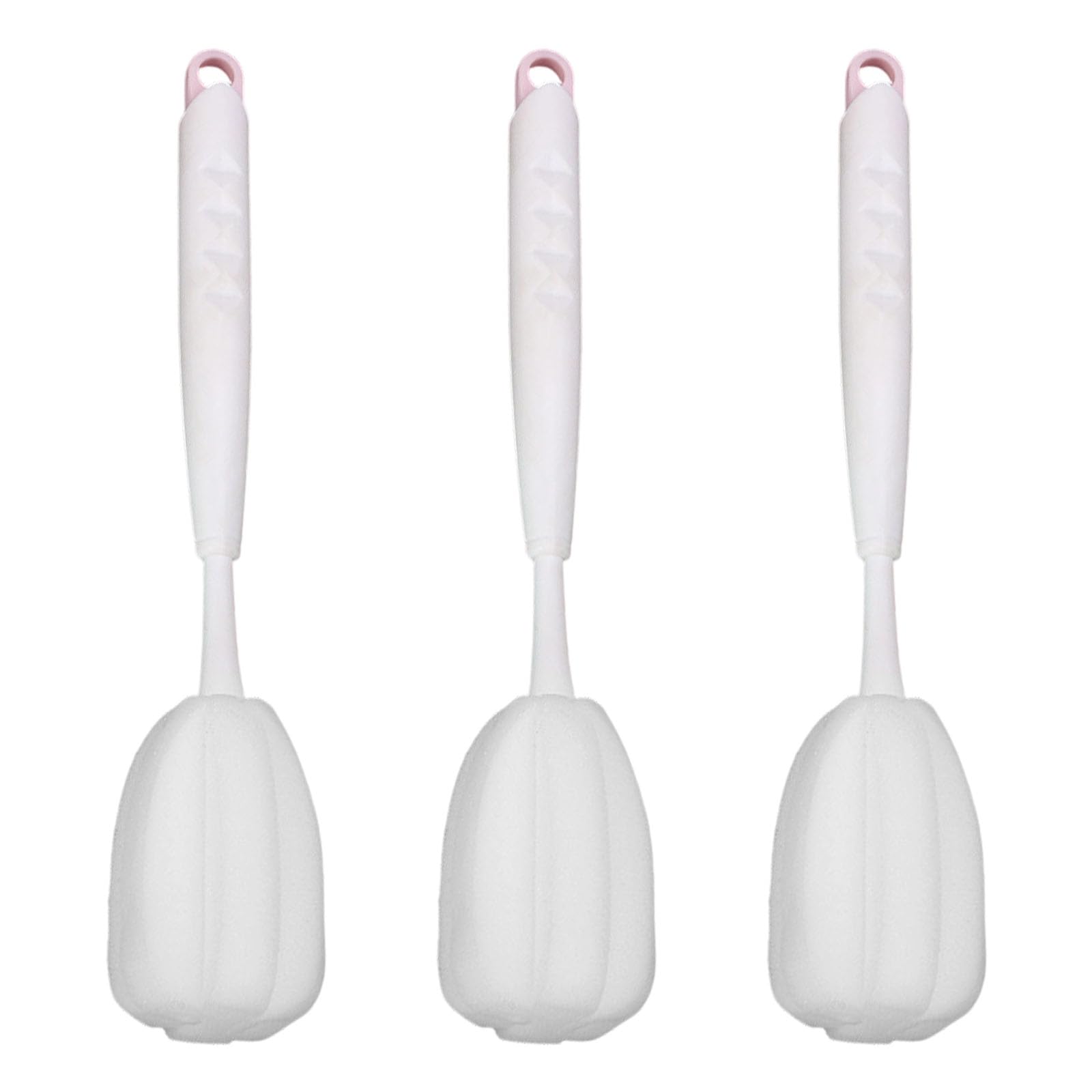 Ergonomic Handle Sponge Brush Cleaning Tool for Deeply Cleaning Glassware and Baby Milk Bottles Easy to Use Cleaner Sponge Brush