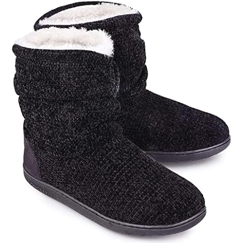 LongBay Ladies Memory Foam Bootie Slippers Cover