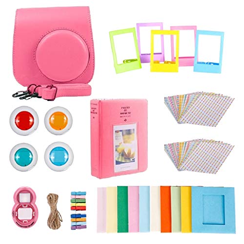 Almencla compatível com Fujifilm Instax Mini 9 ou Mini 8 8+ inclui capa/álbum/conjunto de filtro de