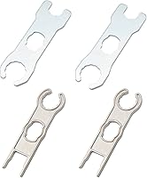 Vista 7 de 1 par de llaves de metal solar, herramientas de conector de panel solar, herramienta de montaje y desmontaje para sistema fotovoltaico solar kit