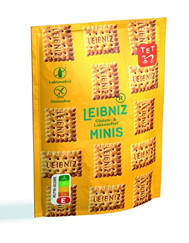 LEIBNIZ Minis Gluten- und Laktosefrei, 8er Pack, glutenfreie & laktosefreie Butterkekse, in Großpackung als Vorrat oder zum Verkauf (8 x 100 g)