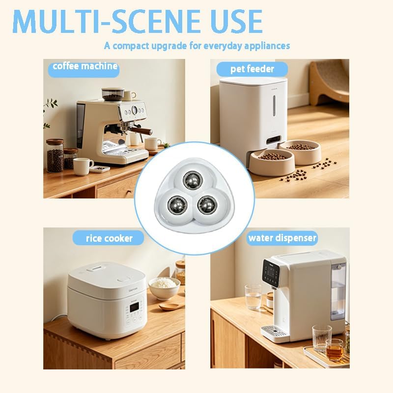 8 Pack Self Appliance Caster Wheels – 360° Swivel Rollers, Scratch-Free Countertop Sliders for Stand Mixer, Coffee Maker, Air Fryer, Kitchen