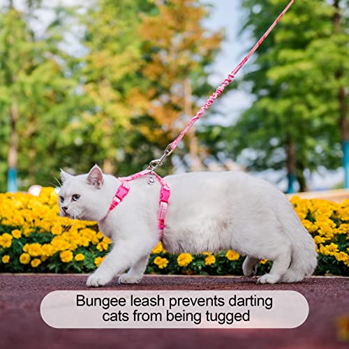 Beautyzoo Cat Harness And Leash Set Escape Proof For Walking, Kitten Soft Adjustable Vest Harnesses For Small Medium Large Cats, Easy Control Breathable Plaid Ribbon Nylon For Outdoor Indoor Use #TOP5