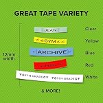 DYMO LetraTag Labeller, Plus LT-100H Personal Label Maker Bundle with Tape Cassette, 1 White Paper Tape 1/2" x 13', 1-Carded with 1 Tape (1782120)