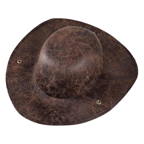 Sombrero de pirata – Trigrano colonial de piel, disfraz vintage de marinero | Auténtica fuente de ropa para espectáculos de escenarios Masquerade School Juegos Family Gathering Fiesta Cumpleaños