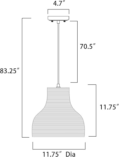 Miniatura 4 de Edvivi Lámpara colgante con pantalla de papel de embudo de estilo nórdico, 1 lámpara de araña de cartón marrón natural de 11.75 pulgadas de