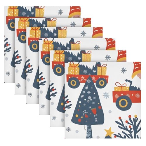 Servilletas de Tela Navidad Conjunto 6 Polyester 20x20 in miniatura 2