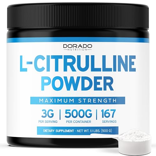 Image of L Citrulline Powder Supplements (3g) Support L Arginine & Nitric Oxide Booster Powder - L-Citruline Supplements For Men & Women - Stamina , Endurance , Performance for Workouts - Vegan & USA Made