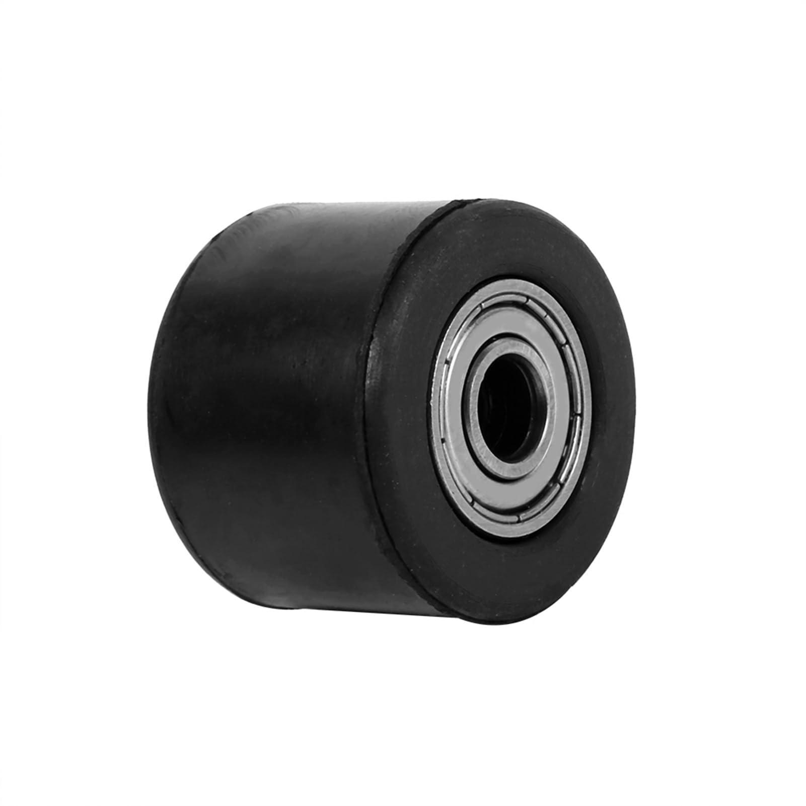 Galet Tendeur De Chaîne Moto 8mm Noir - Pour Pit Bike, Motocross, Enduro - Poulie De Guidage Haute Résistance Caoutchouc/fer