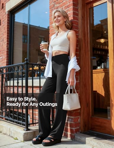 Yogaration Wide Leg Yoga Pants for Women with Pockets, 29.5/31.5/33.5" - image 6