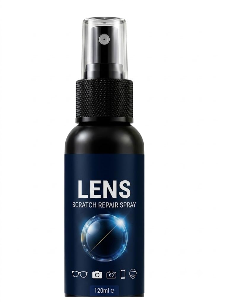Lens Scratch Repair Spray 120ml | Lens Cleaning & Polishing Spray for Eyeglasses, Camera Lens, Mobile Camera, Goggles & Optical Glass | Anti-Smudge Lens Care Solution-image-42